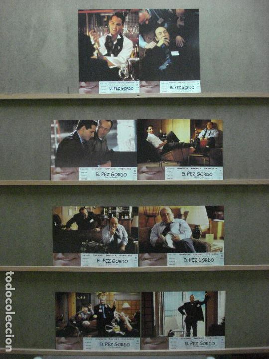 Cinema: ABB82 EL PEZ GORDO KEVIN SPACEY DANNY DeVITO SET COMPLETO 8 FOTOCROMOS ORIGINAL ESTRENO
