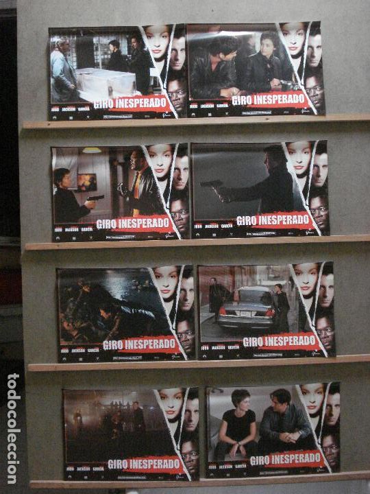 Cine: ABB84 GIRO INESPERADO ASHLEY JUDD SAMUEL L. JACKSON ANDY GARCIA SET 8 FOTOCROMOS ORIGINAL ESTRENO