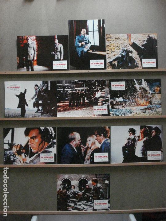 Cinema: ABC09 EL VENGADOR REX HARRISON ROD TAYLOR SET 10 FOTOCROMOS ORIGINAL ESTRENO
