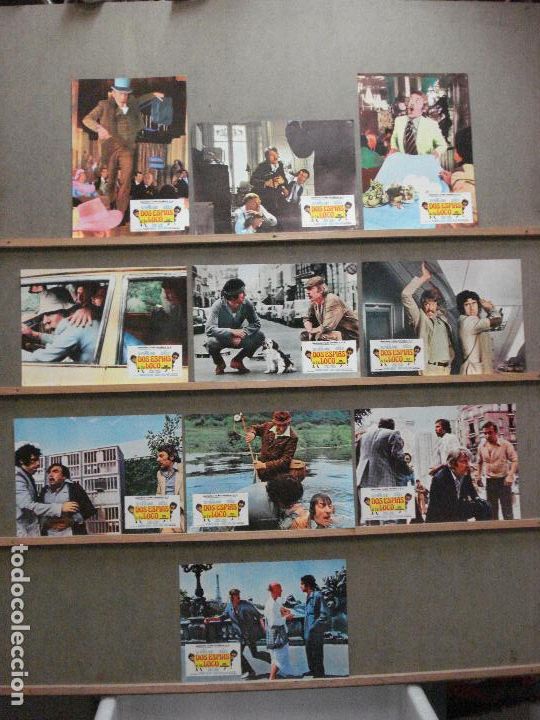 Cin&eacute;ma: ABC27 DOS ESPIAS A LO LOCO ELLIOTT GOULD DONALD SUTHERLAND SET COMPLETO 10 FOTOCROMOS ORIG ESTRENO