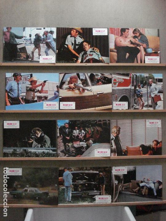 Cinema: ABC33 VIOLANDO LA LEY KAY LENZ EDDIE ALBERT SET COMPLETO 12 FOTOCROMOS ORIGINALES ESTRENO