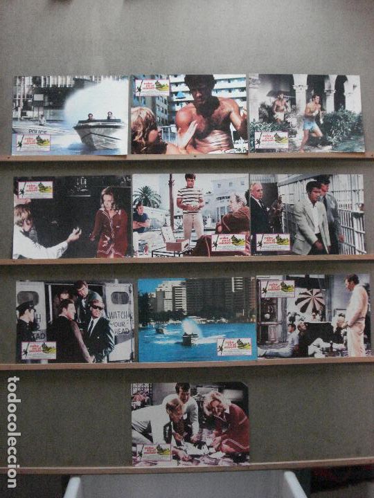 Cinema: ABC40 ROBO EN EL MUSEO ROBERT CONRAD DON STROUD SET COMPLETO 10 FOTOCROMOS ORIG ESTRENO