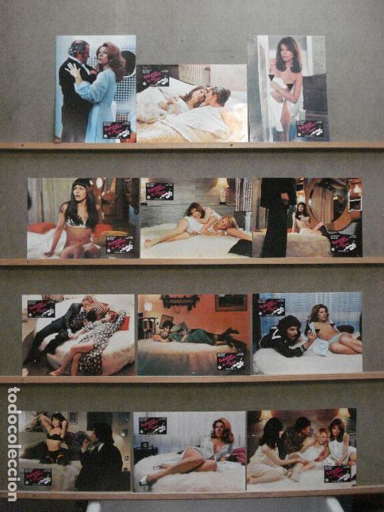 Cinema: ABC42 CONFIDENCIAS EROTICAS DE UNA CAMA OLGA GEORGES-PICOT SET COMPLETO 12 FOTOCROMOS ORIG ESTRENO