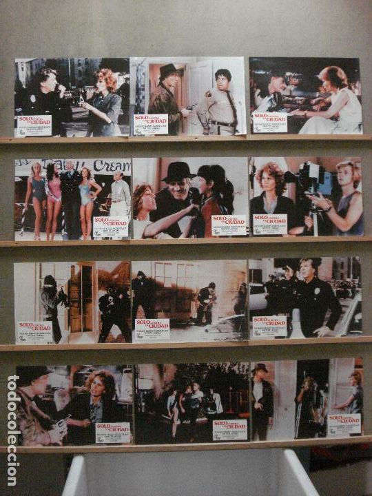 Cine: ABC63 SOLO CONTRA LA CIUDAD RICHARD HARRIS KAREN BLACK SET COMPLETO 12 FOTOCROMOS ORIGINAL ESTRENO