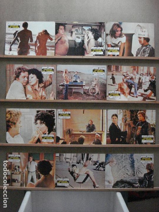 Cin&eacute;ma: ABC66 ASIGNATURA CASI PROHIBIDA RENATO POZZETO MAGALI NOEL SET COMPLETO 12 FOTOCROMOS ORIG ESTRENO