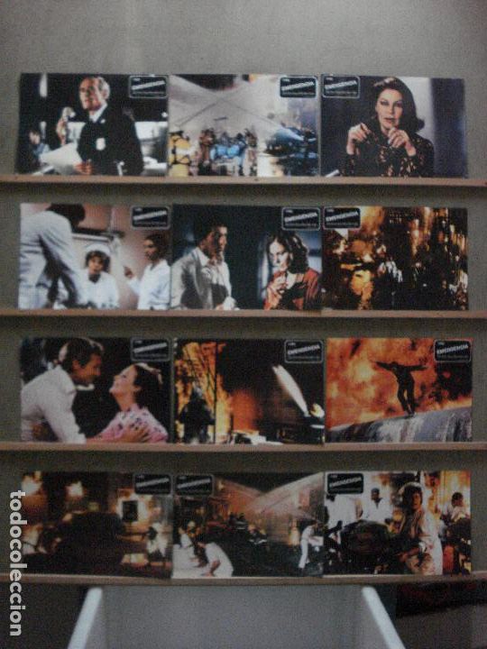 Cine: ABC67 EMERGENCIA HENRY FONDA AVA GARDNER JAMES FRANCISCUS SET COMPLETO 12 FOTOCROMOS ORIG ESTRENO