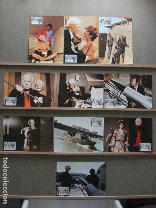 Cinema: ABC73 LA GUERRA DE LOS MISILES CURD JURGENS CARMEN CERVERA SET COMPLETO 10 FOTOCROMOS ORIG ESTRENO