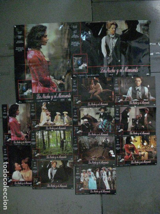 Cin&eacute;ma: ABD06 LA NOCHE Y EL MOMENTO WILLEM DAFOE LENA OLIN SET COMPLETO 14 FOTOCROMOS ORIG ESTRENO