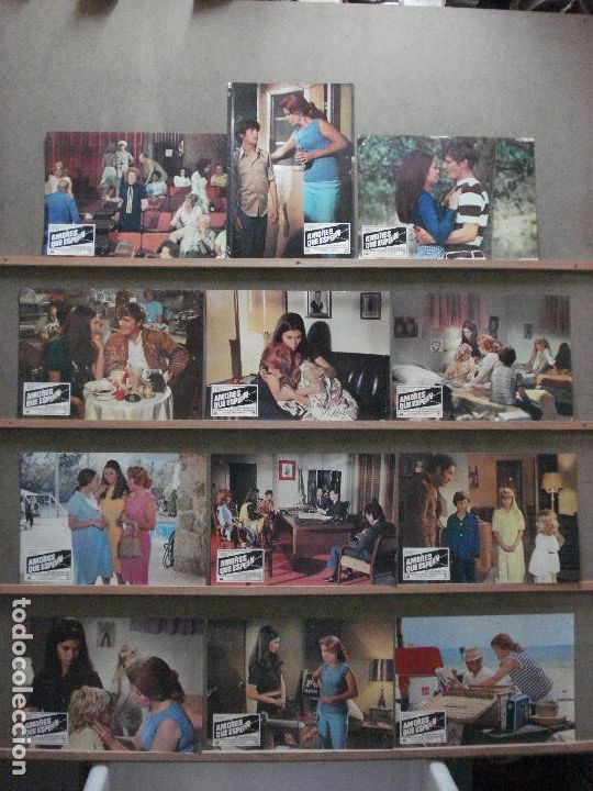 Cine: ABD51 AMORES QUE ESPERAN KATE JACKSON MARK ROBSON SET COMPLETO 12 FOTOCROMOS ORIGINAL ESTRENO