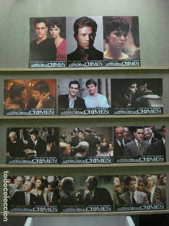 Cin&eacute;ma: ABD52 LA OTRA CARA DEL CRIMEN CHARLIZE THERON JOAQUIN PHOENIX SET COMPLETO 12 FOTOCROMOS ORG ESTRENO