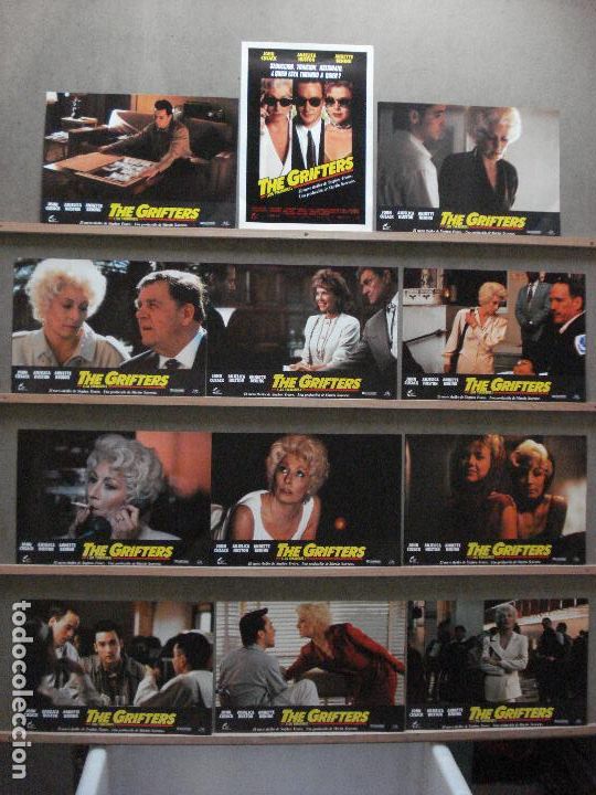Cinema: ABD54 THE GRIFTERS JOHN CUSACK STEPHEN FREARS ANJELICA HUSTON SET 12 FOTOCROMOS ORIGINAL ESTRENO