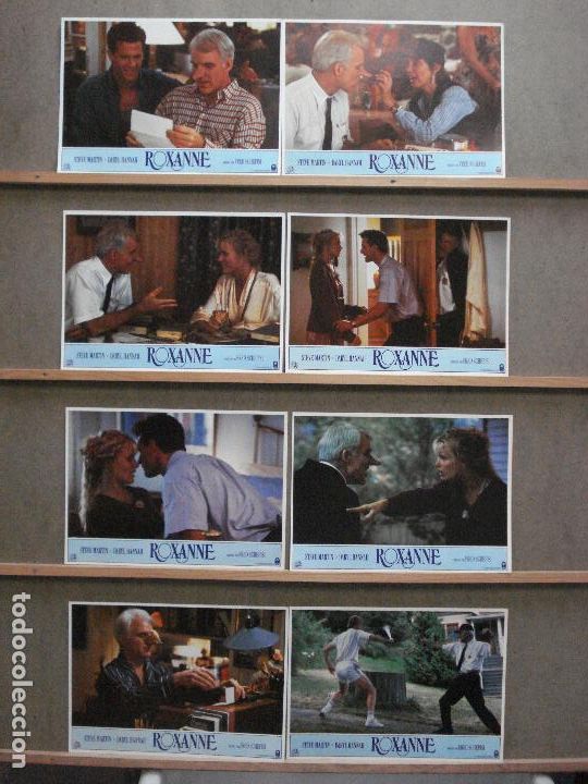 Cine: ABD58 ROXANNE STEVE MARTIN DARYL HANNAH SET COMPLETO 8 FOTOCROMOS ORIGINAL ESTRENO