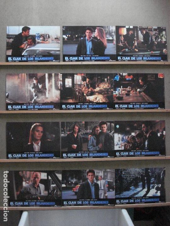 Cine: AEP60 EL CLAN DE LOS IRLANDESES SEAN PENN ROBIN WRIGHT BILLAR SET 12 FOTOCROMOS ORIGINAL ESTRENO