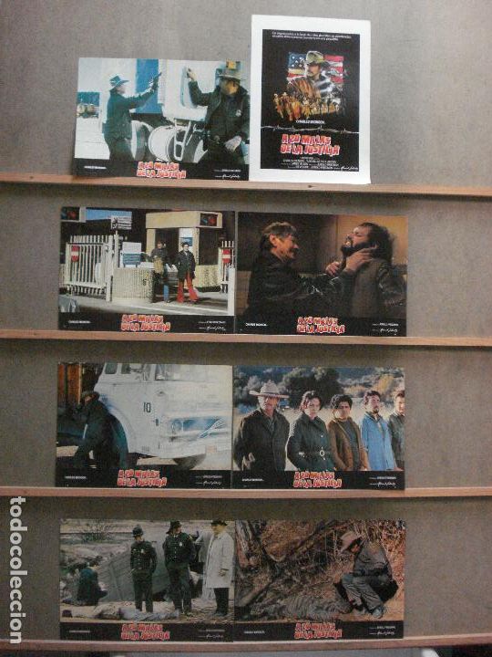 Cine: ABD64 A 20 MILLAS DE LA JUSTICIA CHARLES BRONSON SET 8 FOTOCROMOS ORIGINAL ESTRENO