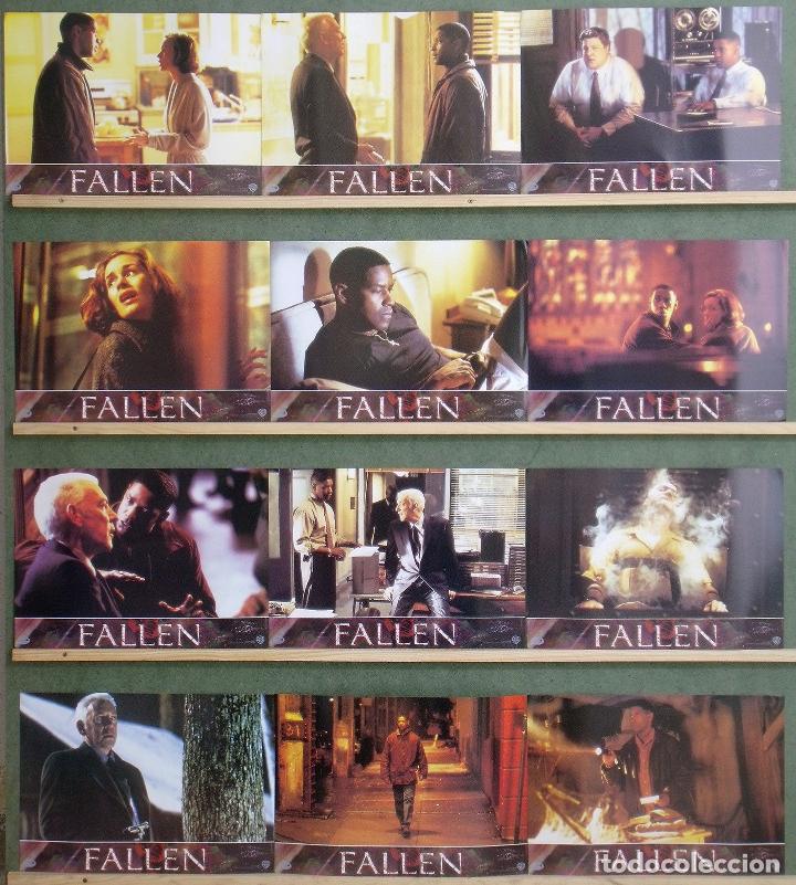 Cin&eacute;ma: ABD68 FALLEN DENZEL WASHINGTON TERROR SET COMPLETO 12 FOTOCROMOS ORIGINAL ESTRENO