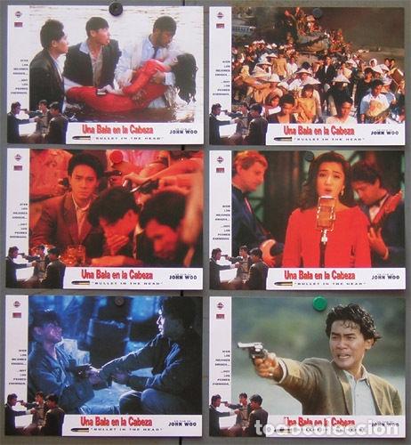 Cine: ABD75 UNA BALA EN LA CABEZA JOHN WOO SET COMPLETO 6 FOTOCROMOS ORIGINAL ESTRENO