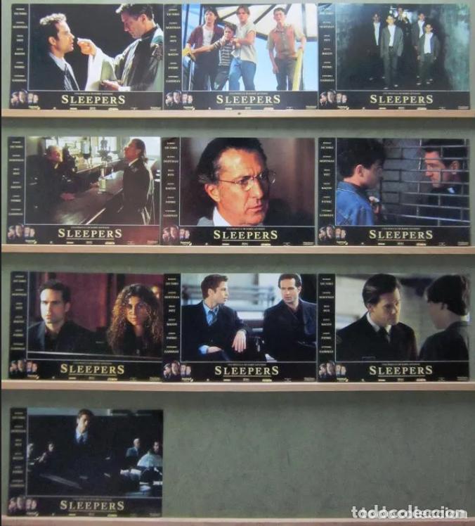 Cine: ABD82 SLEEPERS BRAD PITT ROBERT DE NIRO BARRY LEVINSON SET COMPLETO 10 FOTOCROMOS ORIGINAL ESTRENO