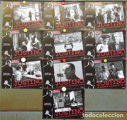 Cine: ABD86 JUSTINO UN ASESINO DE LA TERCERA EDAD LA CUADRILLA SET COMPLETO 10 FOTOCROMOS ORIGINA ESTRENO