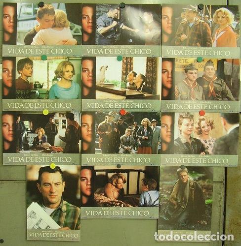 Cine: ABD97 VIDA DE ESTE CHICO LEONARDO DICAPRIO ROBERT DE NIRO SET COMPLETO 12 FOTOCROMOS ORIG ESTRENO
