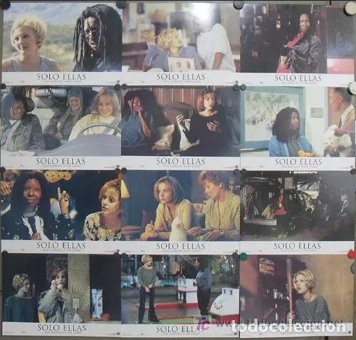 Cin&eacute;ma: ABE09 SOLO ELLAS WHOOPI GOLDBERG DREW BARRYMORE MARY-LOUISE PARKER SET 12 FOTOCROMOS ORIG ESTRENO