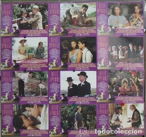 Cinema: ABE10 BELLE EPOQUE FERNANDO TRUEBA GUERRA CIVIL SET COMPLETO 12 FOTOCROMOS ORIGINAL ESTRENO