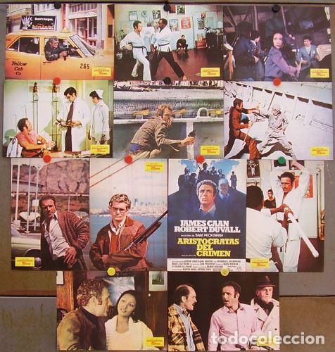 Cine: ABE17 ARISTOCRATAS DEL CRIMEN SAM PECKINPAH JAMES CAAN SET COMPLETO 12 FOTOCROMOS ORIGINAL ESTRENO