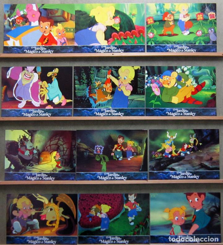 Cin&eacute;ma: ABE26 EL JARDIN MAGICO DE STANLEY DON BLUTH ANIMACION SET COMPLETO 12 FOTOCROMOS ORIG ESTRENO