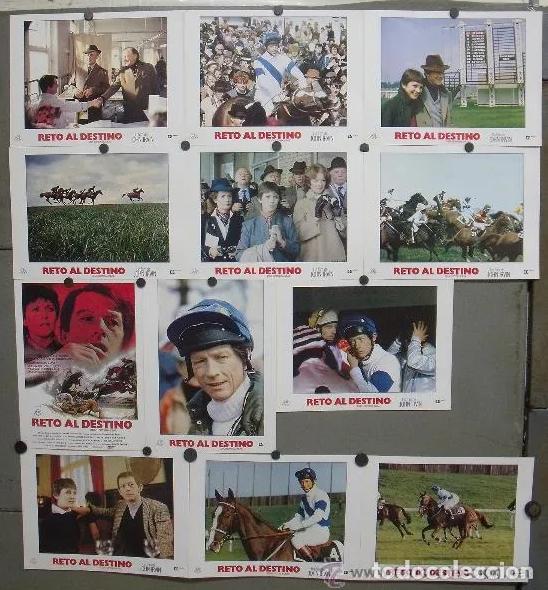 Cine: ABE31 RETO AL DESTINO JOHN HURT CARRERAS DE CABALLOS SET COMPLETO 12 FOTOCROMOS ORIGINAL ESTRENO