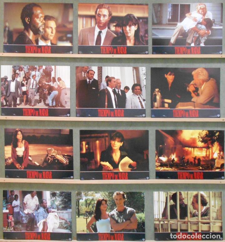 Cin&eacute;ma: ABE32 TIEMPO DE MATAR SANDRA BULLOCK MATTHEW MACCONAUGHEY SET COMPLETO 12 FOTOCROMOS ORIG ESTRENO