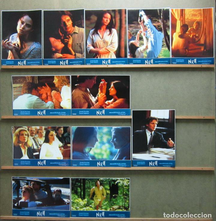 Cine: ABE35 NELL JODIE FOSTER LIAM NESSON MICHAEL APTED SET COMPLETO 12 FOTOCROMOS ORIGINAL ESTRENO