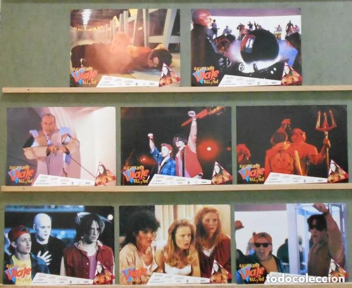 Cine: ABE40 EL ALUCINANTE VIAJE DE BILL Y TED KEANU REEVES SET COMPLETO 8 FOTOCROMOS ORIGINAL ESTRENO
