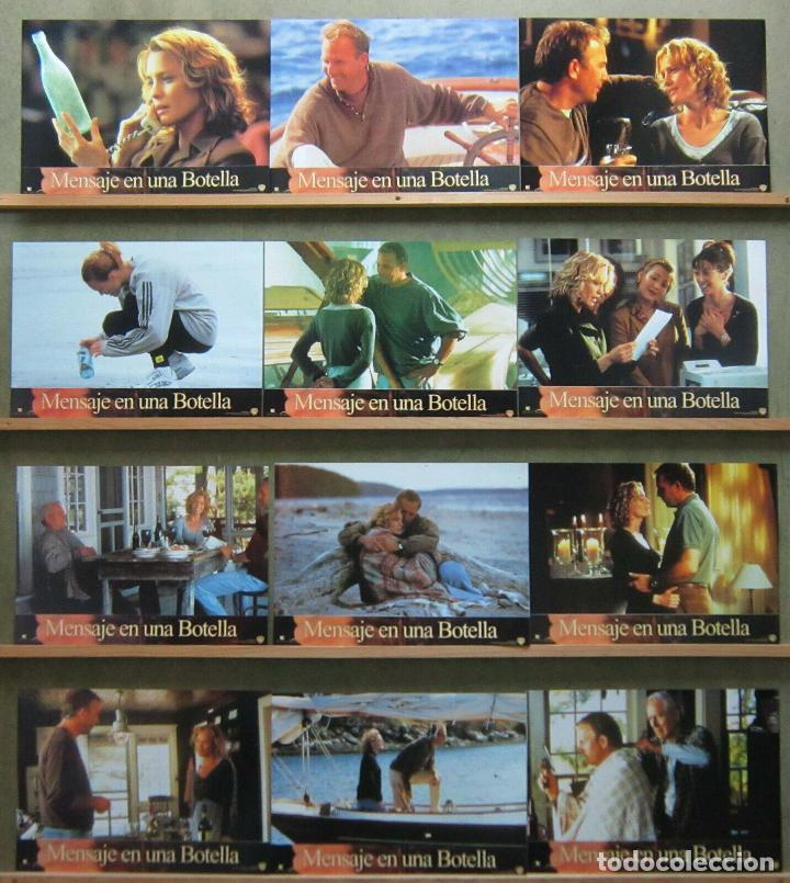 Cine: ABE42 MENSAJE EN UNA BOTELLA KEVIN COSTNER ROBIN WRIGHT SET COMPLETO 12 FOTOCROMOS ORIGINAL ESTRENO
