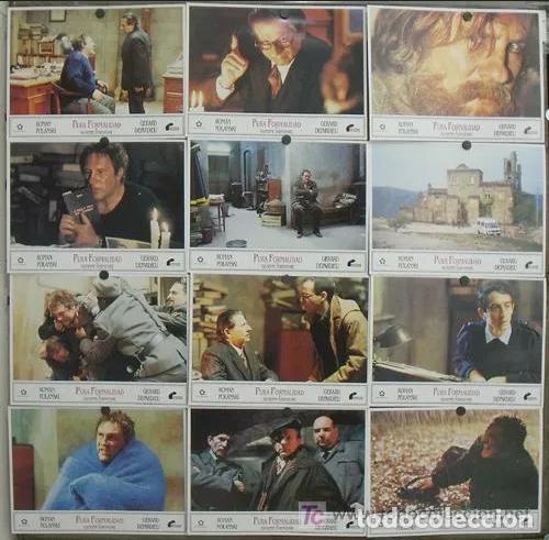 Cin&eacute;ma: ABE46 PURA FORMALIDAD ROMAN POLANSKI GERARD DEPARDIEU SET COMPLETO 12 FOTOCROMOS ORIGINAL ESTRENO