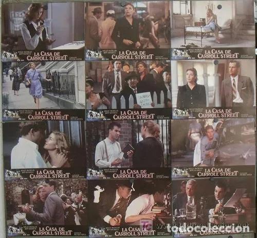 Cine: ABE52 LA CASA DE CARROLL STREET KELLY MCGILLIS DANIELS SET COMPLETO 12 FOTOCROMOS ORIGINAL ESTRENO