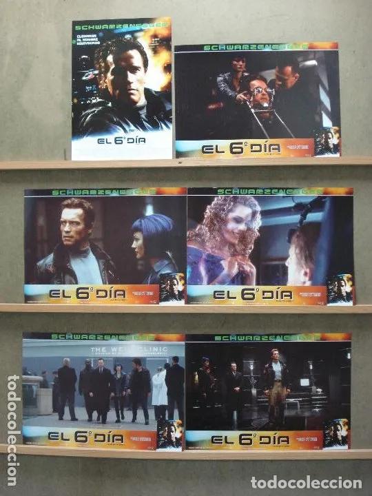 Cine: ABE53 EL SEXTO DIA ARNOLD SCWARZENEGGER SET COMPLETO 6 FOTOCROMOS ORIGINAL ESTRENO