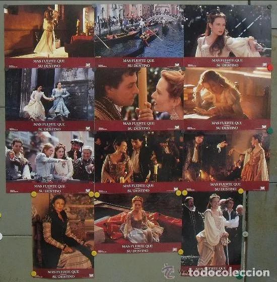 Cin&eacute;ma: ABE54 MAS FUERTE QUE SU DESTINO CATHERINE MCCORMACK SET COMPLETO 12 FOTOCROMOS ORIGINAL ESTRENO