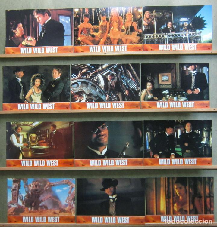 Cin&eacute;ma: ABE58 WILD WILD WEST WILL SMITH KEVIN KLINE KENNETH BRANAGH SET COMPLETO 12 FOTOCROMOS ORIG ESTRENO