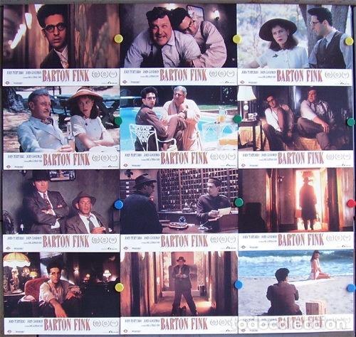 Cine: ABE62 BARTON FINK JOEL ETHAN COEN SET COMPLETO 12 FOTOCROMOS ORIGINAL ESTRENO