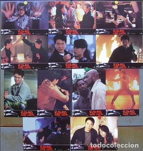 Cine: ABE63 ROMEO DEBE MORIR JET LI SET COMPLETO 12 FOTOCROMOS ORIGINAL ESTRENO