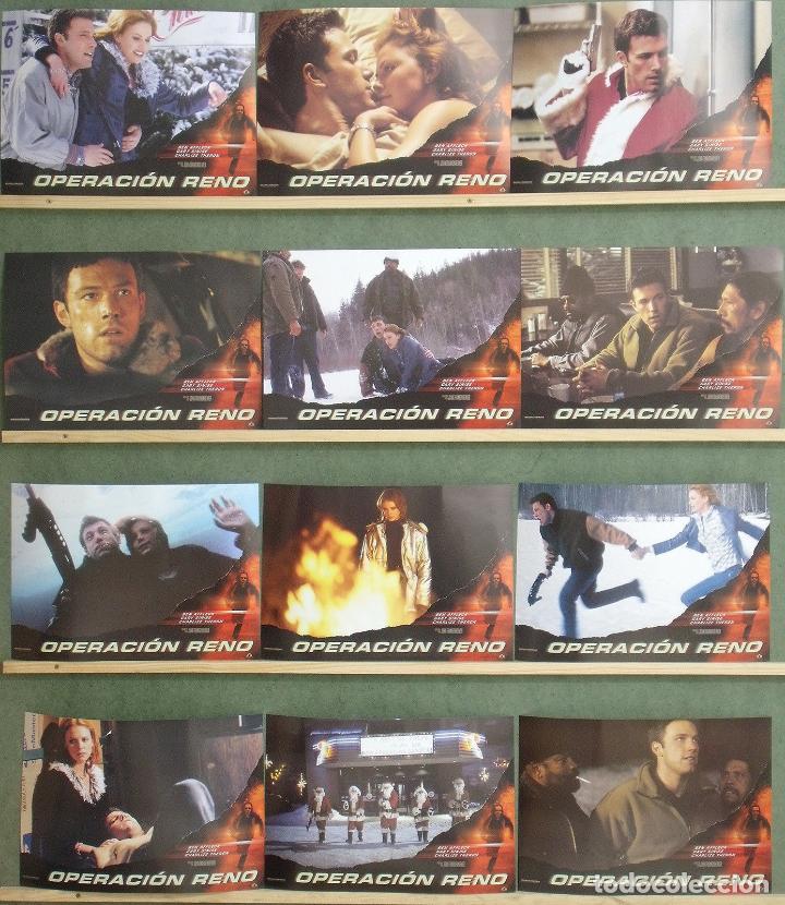 Cin&eacute;ma: ABE80 OPERACION RENO BEN AFFLECK CHARLIZE THERON SET COMPLETO 12 FOTOCROMOS ORIGINAL ESTRENO