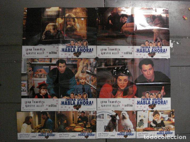 Cine: ABF04 MIRA QUIEN HABLA AHORA JOHN TRAVOLTA KIRSTIE ALLEY SET COMPLETO 8 FOTOCROMOS ORIGINAL ESTRENO