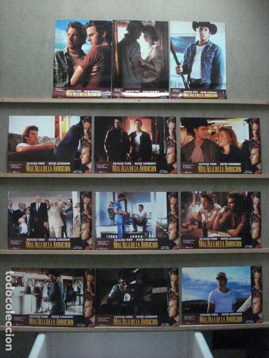 Cine: ABF19 MAS ALLA DE LA AMBICION RICHARD GERE SET COMPLETO 12 FOTOCROMOS ORIGINAL ESTRENO