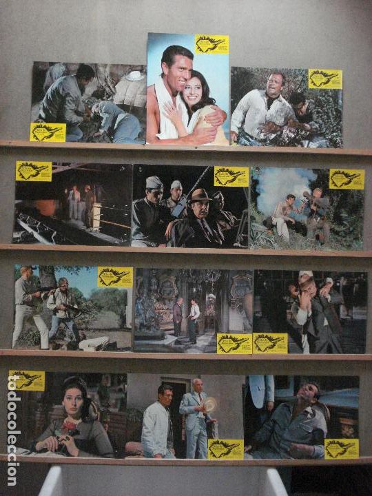 Cine: ABF26 ROBO DE DIAMANTES KIERON MOORE INA BALIN SANCHO GRACIA SET COMPLETO 12 FOTOCROMOS ORIG ESTRENO
