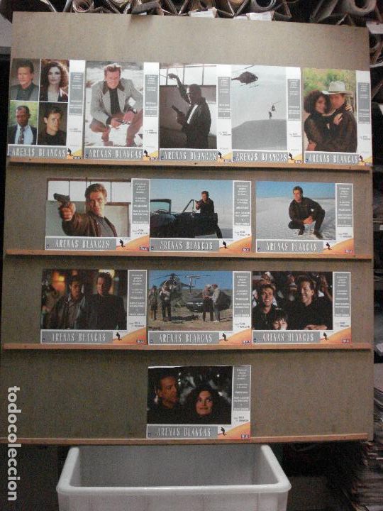 Cine: ABF29 ARENAS BLANCAS WILLEM DAFOE MICKEY ROURKE SET COMPLETO 12 FOTOCROMOS ORIGINAL ESTRENO
