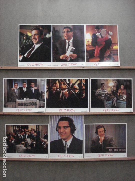 Kino: ABF33 QUIZ SHOW EL DILEMA ROBERT REDFORD RALPH FIENNES TURTURRO SET 9 FOTOCROMOS ORIGINAL FRANCES