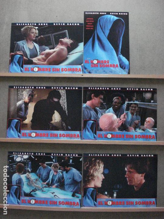 Cine: ABF51 EL HOMBRE SIN SOMBRA ELISABETH SHUE KEVIN BACON SET COMPLETO 6 FOTOCROMOS ORIGINAL