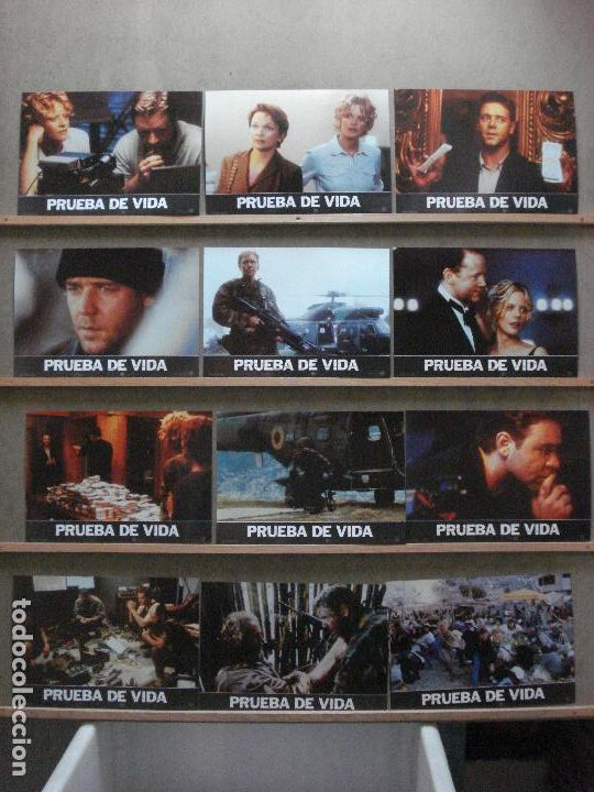 Cine: ABF63 PRUEBA DE VIDA RUSSELL CROWE MEG RYAN SET COMPLETO 12 FOTOCROMOS ORIGINAL ESTRENO