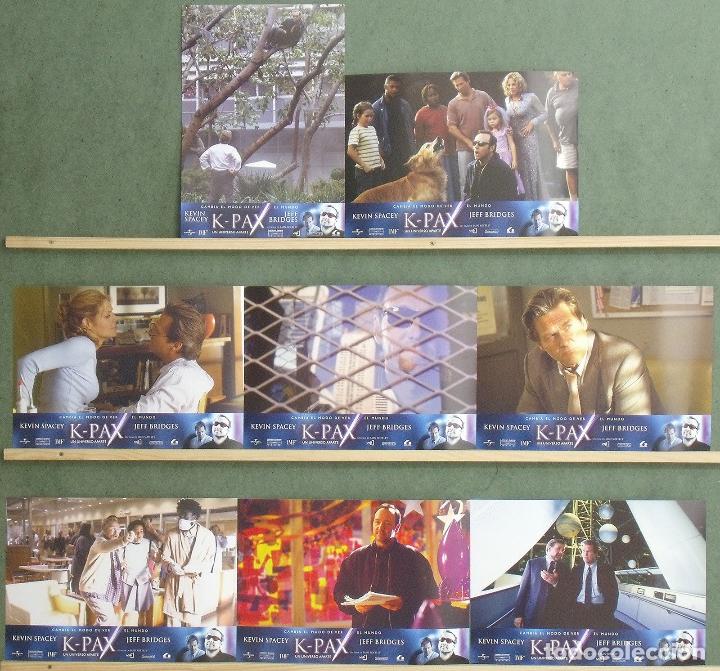 Cine: ABF67 K-PAX KEVIN SPACEY JEFF BRIDGES MARY MCCORMACK SET COMPLETO 8 FOTOCROMOS ORIGINAL ESTRENO