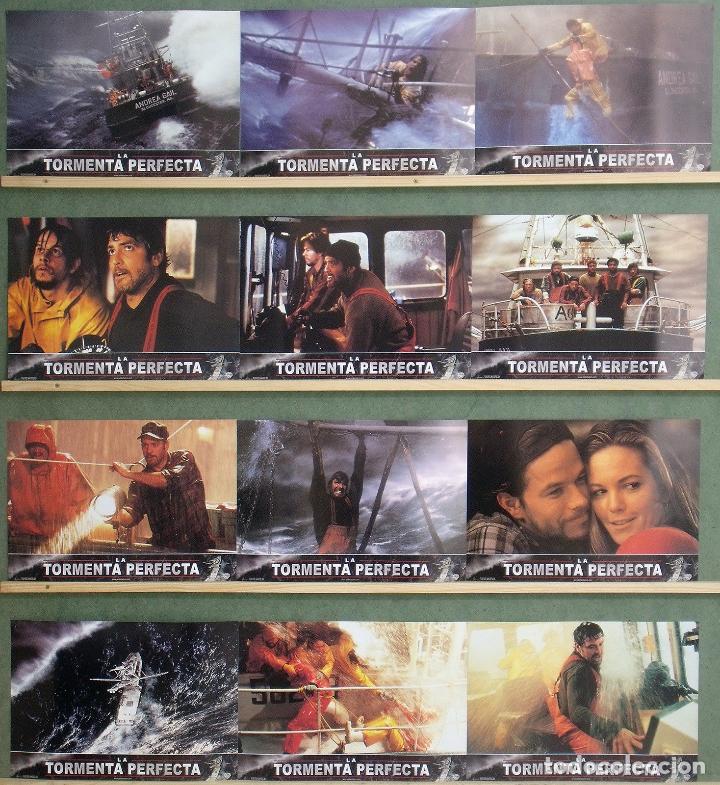 Cine: ABF72 LA TORMENTA PERFECTA GEORGE CLOONEY SET COMPLETO 12 FOTOCROMOS ORIGINAL ESTRENO