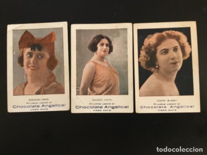 Kino: Cromos colecci&oacute;n de artistas l&iacute;ricos espa&ntilde;a serie A chocolate Angelical